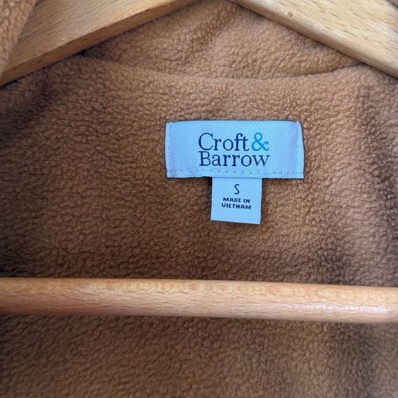 Croft and Barrow Quilted Vest Brown Camel size Small - Picture 6 of 9